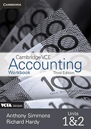 Cambridge VCE Accounting Units 1&2 Workbook
