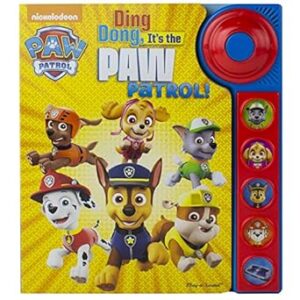 Paw Patrol Ding, Dong, It's The Paw Patrol - Custom Frame Play-a-Sound Book With Little Doorbell