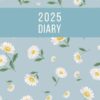 2025 A5 Page a Day: One Page Per Day Daily Diary Planner & Organiser for 365 Days, dated from Jan 2025 to Dec 2025, Fully Lined Journal Notebook with Calendars, To-Do List and Notes | Daisy Flowers