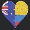 Planner: Australian Colombian Flag United Heart Jigsaw Puzzle Flags Of Australia Colombia