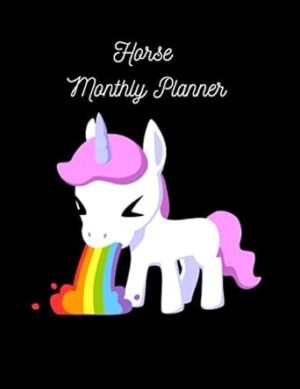 Horse Monthly Planner: Five Year Monthly Calendar, Schedule Organizer (60 Months, jan 2024 to Dec 2028)