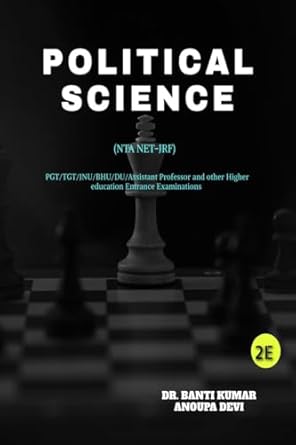 POLITICAL SCIENCE: NTA NET JRF BOOSTER DOSE