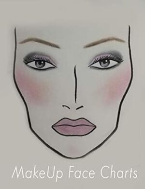 MakeUp Face Charts Notebook: Face charts for makeup artists blank paper sheets notebook, your professional makeup artist book portfolio, face mapping chart, face chart makeup book.