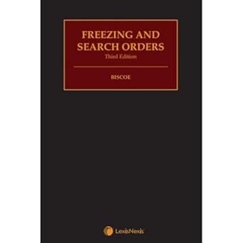 Freezing and Search Orders, 3rd Edition (Hardback)