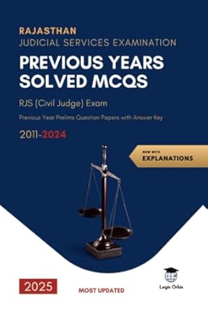 Rajasthan Judicial Services Examination: RJS (Civil Judge Cadre) Exam Previous Year Prelims Question Papers with Answer Key