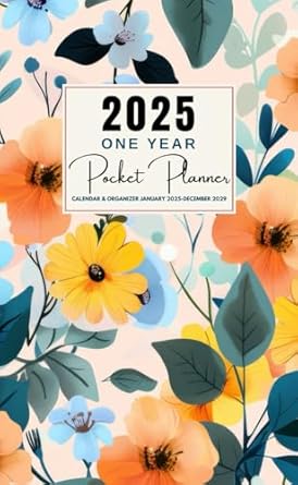 Pocket Planner 2025: Elegant 1 Year Monthly Small Organiser for Women,Girls or Men with Holidays for Each Month |12 Months Agenda from January to ... Cover | Calendar for Purse Size 4 x 6.5 - A6