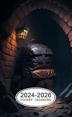 Pocket Calendar 2024-2026: Two-Year Monthly Planner for Purse , 36 Months from January 2024 to December 2026 | 19th-century underground chamber | Armored fortress