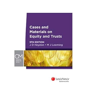 Cases and Materials on Equity and Trusts, 9th edition