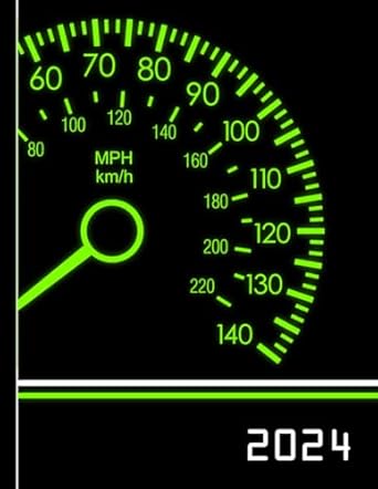 Driving instructor appointment book 2024: Driving lesson diary 2024: Yearly overview / Month to view calendar / Daily appointments with 15 min slots (6am - 9pm) / Notes section / Contacts