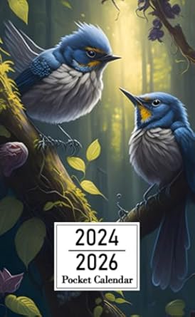 Pocket Calendar 2024-2026: Two-Year Monthly Planner for Purse , 36 Months from January 2024 to December 2026