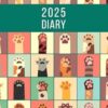 2025 A4 Page A Day: One Page Per Day Daily Diary Planner & Organiser for 365 Days, dated from Jan 2025 to Dec 2025, Fully Lined Journal Notebook with Calendars, To-Do List and Notes Cat Paws