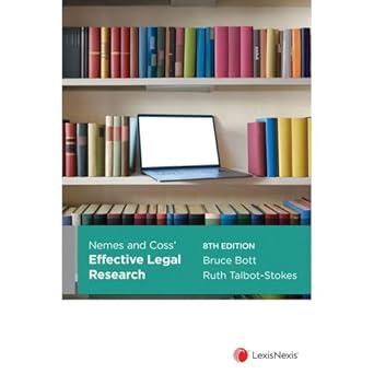 Nemes & Coss’ Effective Legal Research, 8th edition