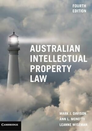 Cambridge Australian Intellectual Property Law - Paperback - 06 May 2020