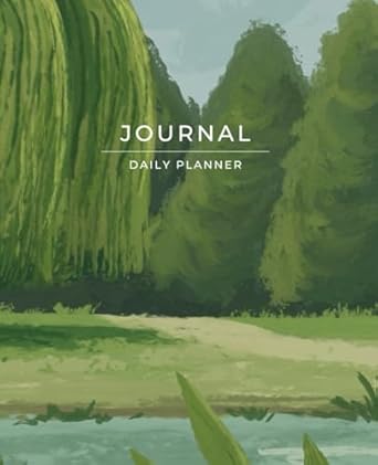 Self-discovery Daily Journal Planner: 203 pages 7.5 x 9.25 in (19.05 x 23.5 cm) Green forest cover - including 2024 Calendar and Self-care pages