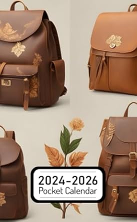 Pocket Calendar 2024-2026: Two-Year Monthly Planner for Purse , 36 Months from January 2024 to December 2026 | Photorealistic cityscape | Night skyline | City lights and neon signs