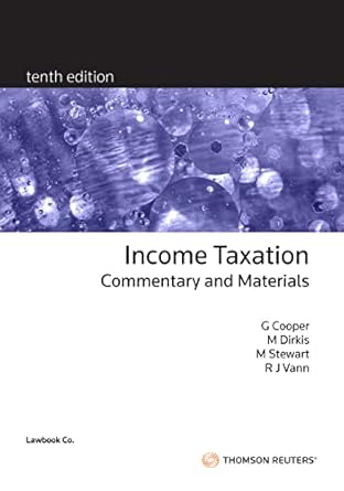 Income Taxation Commentary & Materials Tenth Edition