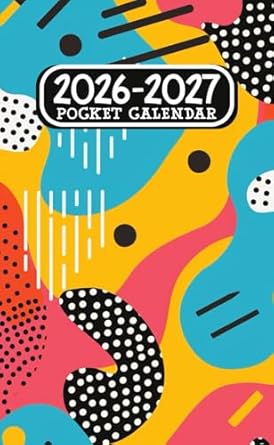 Pocket Calendar 2026-2027: Compact and Portable Two Year Monthly Planner 2026-2027 for Purse With Holidays & Inspirational Quotes.