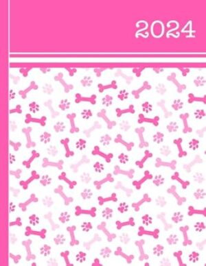 Dog groomer appointment book 2024: Dog groomer / dog walker appointment book: Month to view 2024 calendar / Daily appointments (15 min increment slots) / Yearly overview / Contacts / Notes