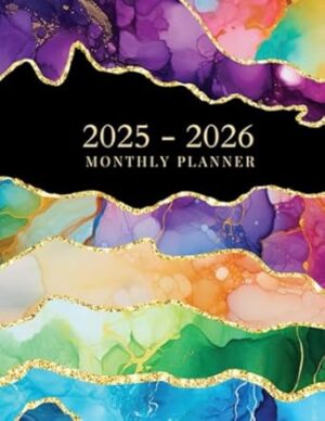 Monthly planner 2025-2026: Large print 2 year calendar Schedule Organizer from January 2025 Through December 2026 with Inspirational Quotes | Size 8.5x11 | Paperback