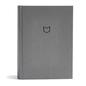 CSB He Reads Truth Bible, Charcoal Cloth Over Board: Black Letter, Wide Margins, Notetaking Space, Reading Plans, Sewn Binding, Two Ribbon Markers, Easy-To-Read Bible Serif Type