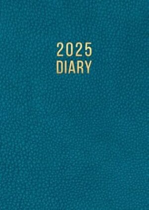 2025 A4 Page A Day: One Page Per Day Daily Diary Planner & Organiser for 365 Days, dated from Jan 2025 to Dec 2025, Fully Lined Journal Notebook with Calendars, To-Do List and Notes | Blue Cover