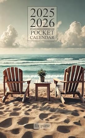 Pocket Calendar 2025-2026 for Purse: Small 2-Year Monthly planner from January 2025 to December 2026