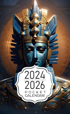 Pocket Calendar 2024-2026: Two-Year Monthly Planner for Purse , 36 Months from January 2024 to December 2026 | Gümüş Anu | Mysterious aura | Antik semboller
