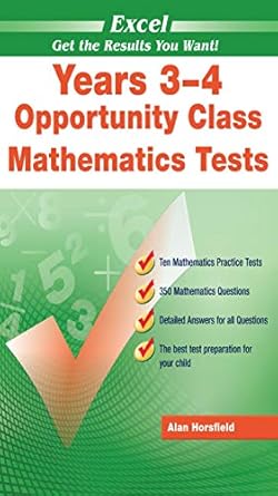 Excel Opportunity Class Mathematics Tests Years 3-4