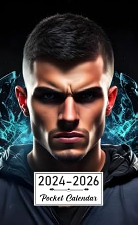 Pocket Calendar 2024-2026: Two-Year Monthly Planner for Purse , 36 Months from January 2024 to December 2026 | Dark glass logo | Ultimate HD Jucower