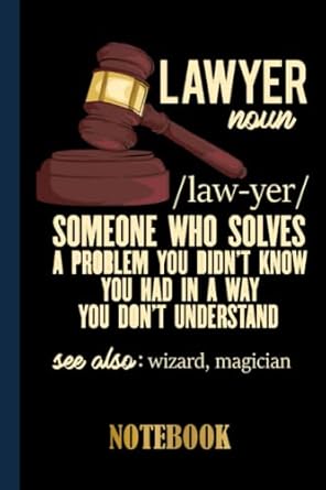 Funny Lawyer Notebook: Lawyer Wide Ruled Journal , Lawyer Gifts Personalized, Lined Notebook Journal For Lawyer With Black Cover