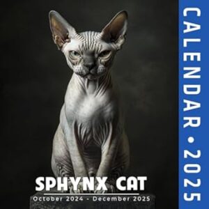 Sphynx Cat Calendar 2025: A Yearly Planner Showcasing the Unique Sphynx Cat
