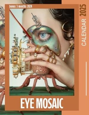 Eye Mosaic Calendar 2025: 15 Art Photography Months Planner From Oct 2024 to December 2025 for Organizing & Planning Giftable Perfect Gift for Birthday, All Holiday