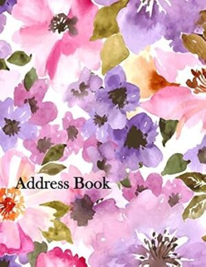 Address Book: Large Print 8.5"x11" Address Book with Alphabetical Organizer For Address, Phone Number, Email, Birthday, Home, Work, Emergency reference, Anniversaries and Birthdays