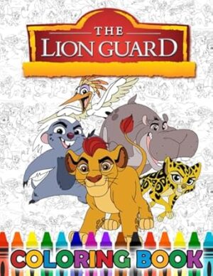 li-on guard’s coloring book: 50 JUMBO Coloring Pages for Boys Girls Kids Age 4-8 8-12 Teens & Adults