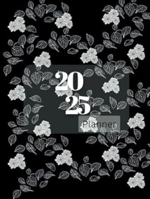 2025 yearly planner| paperback| 382 pages,12 Months| 5 doted paper| Monthly notes| 12 months calendar