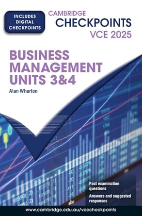 Cambridge Checkpoints VCE Business Management Units 3&4 2025