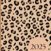Leopard Print 2025 A4 Week To View Planner With Monthly Calendar and Notes: Weekly Desktop Schedule and Journal