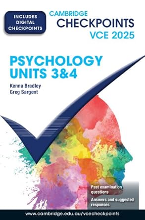 Cambridge Checkpoints VCE Psychology Units 3&4 2025