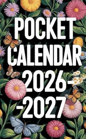 2026-2027 Pocket Calendar: Compact Monthly Planner: January 2026 to December 2027, With US Holidays