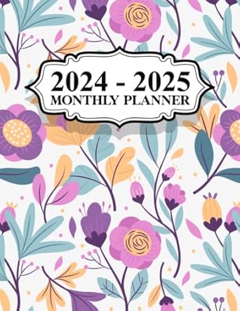 2024-2025 Monthly Planner: Large 2 Year Monthly Calendar Schedule Organizer, 24 Months from January 2024 to December 2025 With Federal Holidays