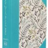 NKJV, Journal the Word Bible, Large Print, Cloth over Board, Blue Floral, Red Letter Edition: Reflect, Journal, or Create Art Next to Your Favorite Verses