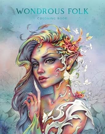 Wondrous Folk Coloring Book