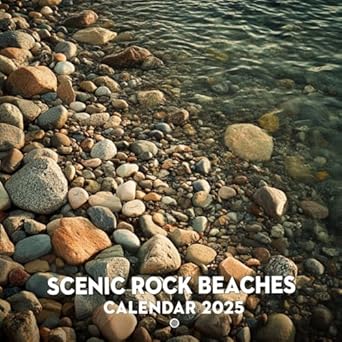 Scenic Rock Beaches Calendar 2025: Explore the Beauty of Rock Beaches All Year, Featuring the Last 3 Months of 2024, Ideal for Nature and Beach Lovers, A Serene Gift for Every Season