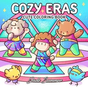 Cozy Eras: Cute Coloring Book for Adults and Teens with Adorable Characters and Nostalgic Scenes for Relaxation
