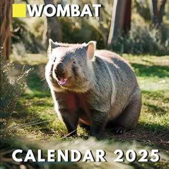 Wombat Calendar 2025: A Year of Cute Wombats for Gift, Organizing, and Planning