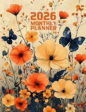 2026 Monthly Planner One Year Calendar Schedule Organizer 12 Months from January to December 2026