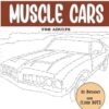 Dot to Dot Muscle Cars for Adults: Muscle Cars Connect the Dots Book for Adults (Over 17000 dots)