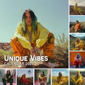 Unique Vibes Calendar 2025: Looking ahead to 2025, Bonus last 3 months 2024, Featuring over 15+ designs for Unique Vibes. Perfect for gift on ... birthdays | Kalender Calendario Calendrier