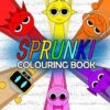 spru-nki colouring book: Encourage Creativity with JUMBO Drawing Pages Of Characters and Iconic Scenes for Children & Adults