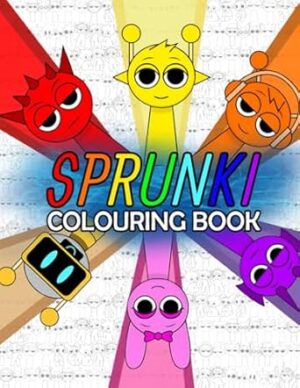 spru-nki colouring book: Encourage Creativity with JUMBO Drawing Pages Of Characters and Iconic Scenes for Children & Adults